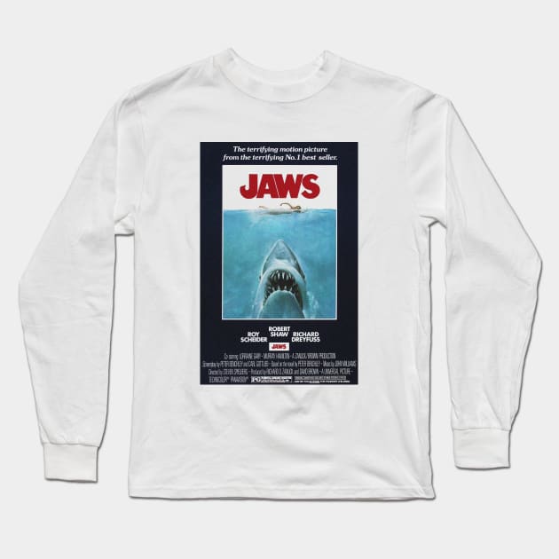 Jaws Long Sleeve T-Shirt by tdK